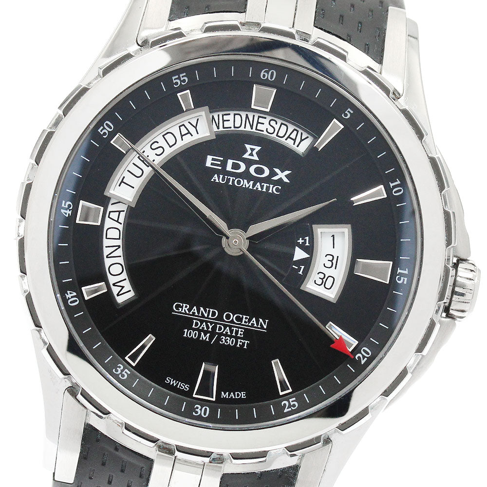 EDOX Grand Ocean 83006 Day date black Dial Automatic Men's Watch_946708