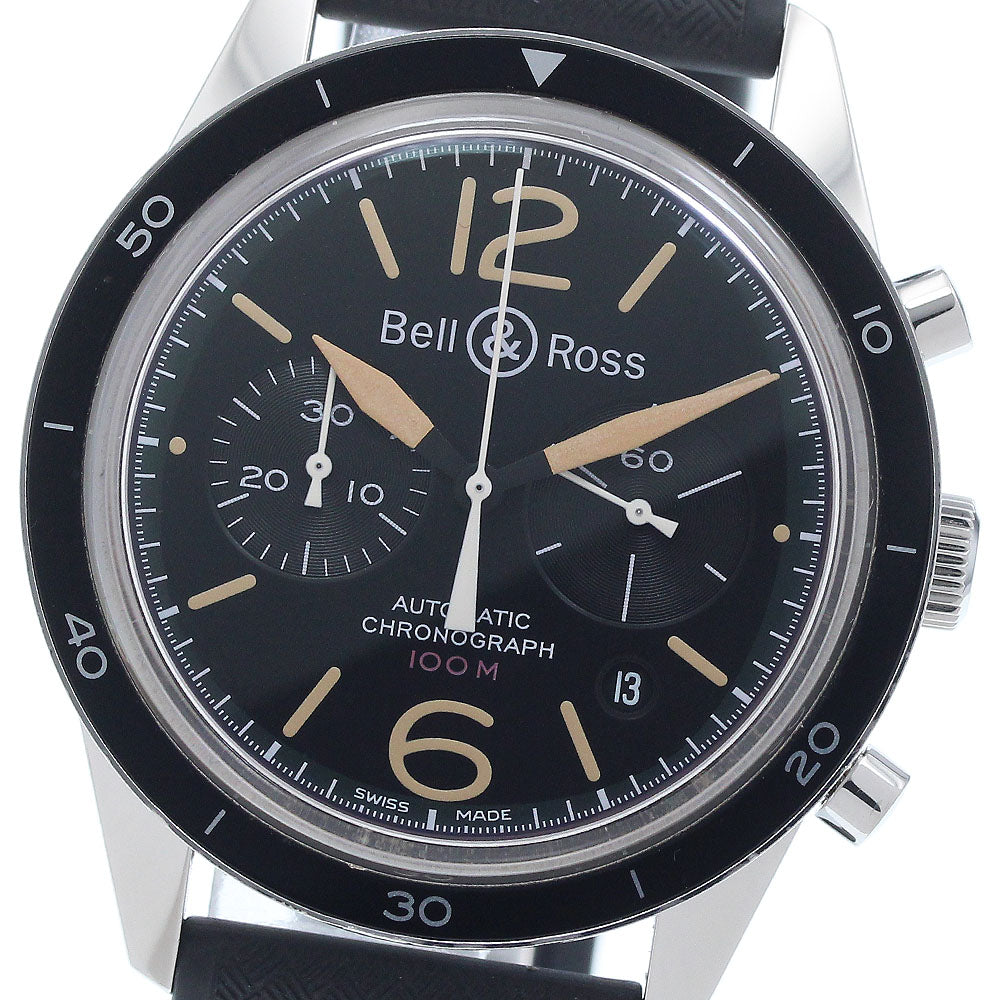 Bell＆Ross Vintage Officer Black BR126-94 Date Automatic Men's Watch_946713