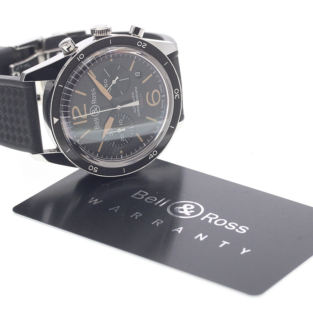 Bell＆Ross Vintage Officer Black BR126-94 Date Automatic Men's Watch_946713