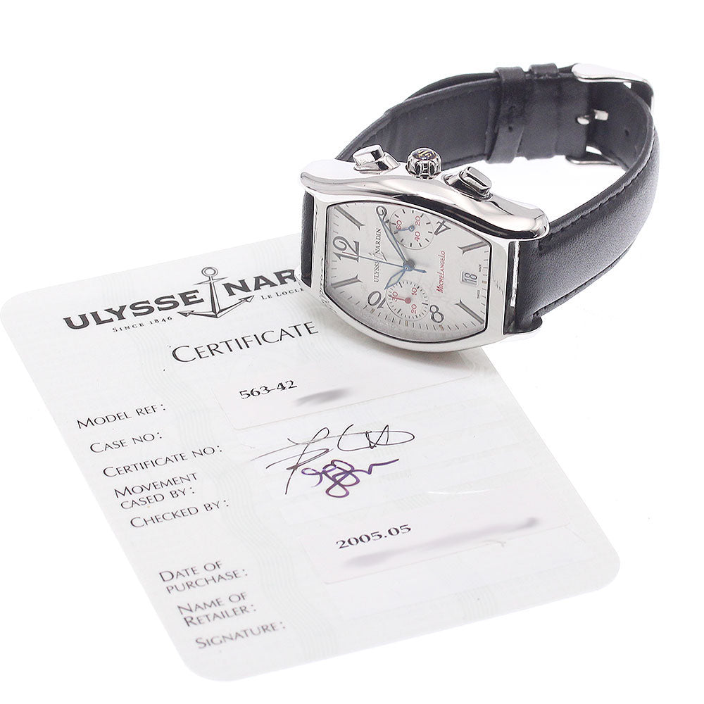 Ulysse Nardin Michelangelo 563-42 Chronograph Silver Dial Automatic Men's_946714