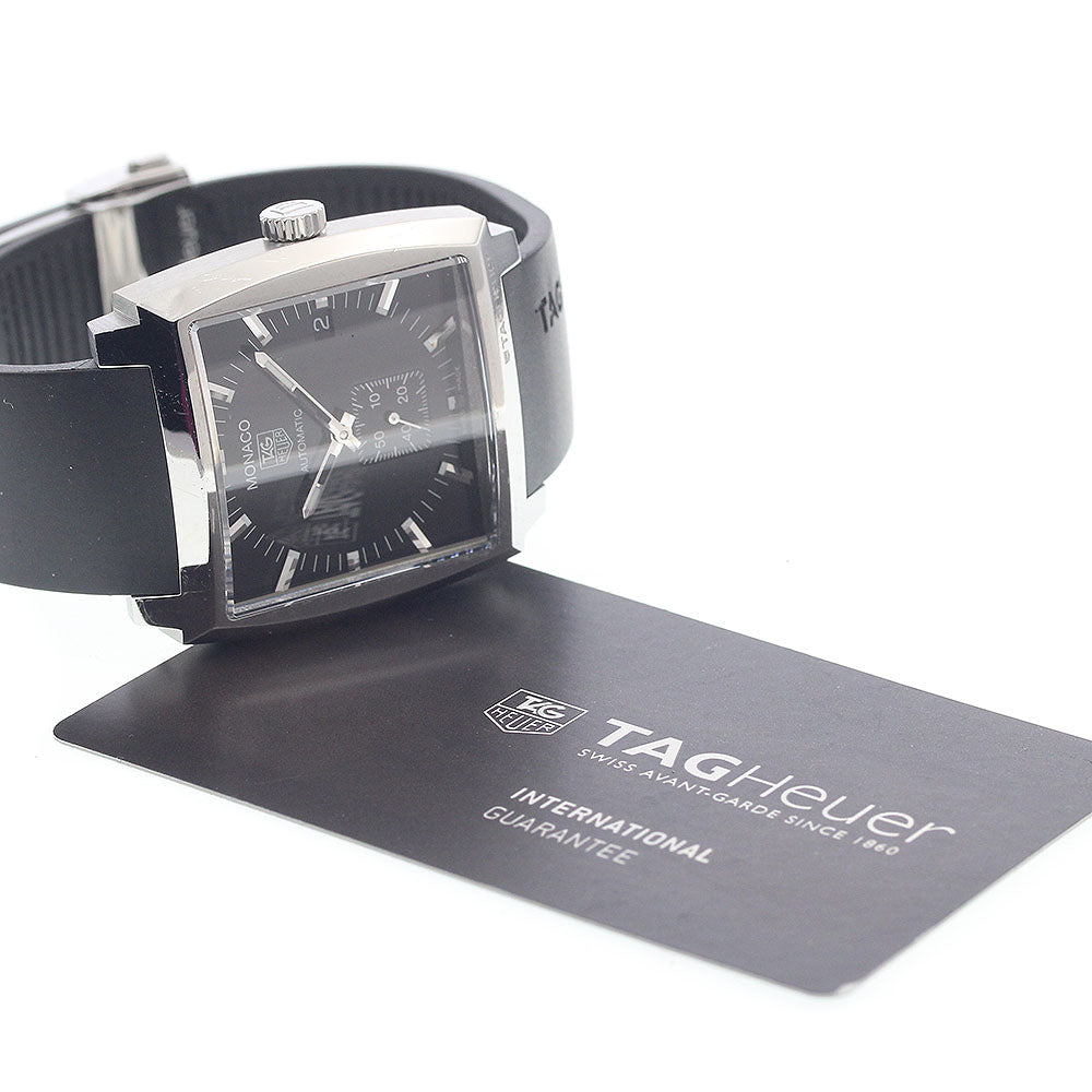 TAG HEUER Monaco WW2110.FT6005 Date black Dial Automatic Men's Watch_946721