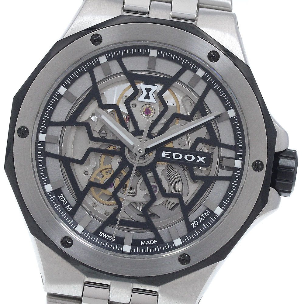 EDOX Delphin Meccano 85303 skeleton Dial Automatic Men's Watch_946738
