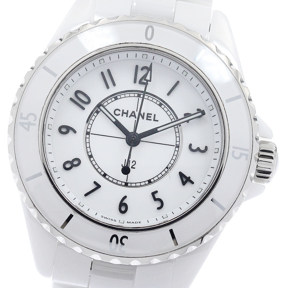 CHANEL J12 H5698 White Ceramic white Dial Quartz Ladies Watch_946756