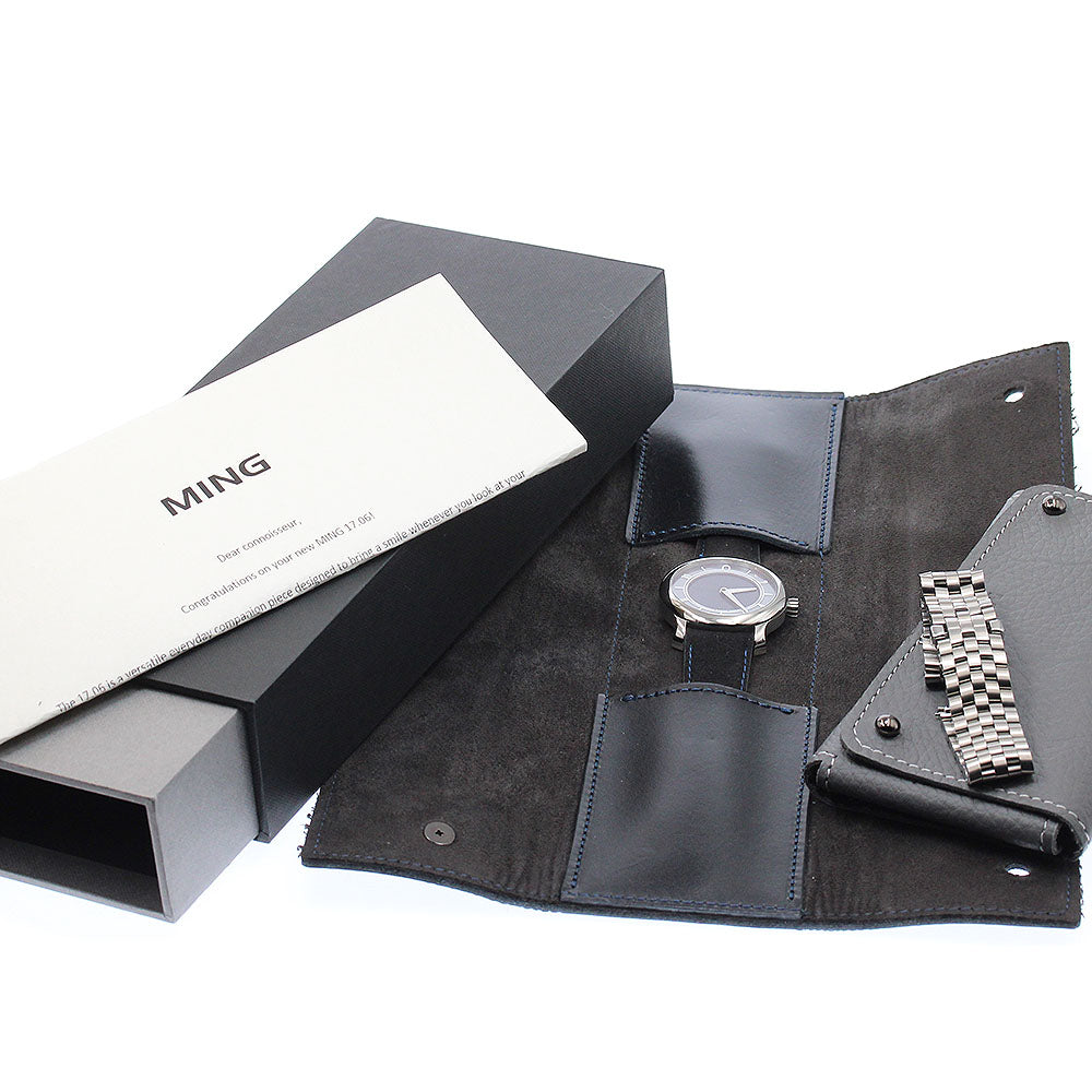 MING SLATE 17.06 Navy Dial Automatic Men's Watch_946760