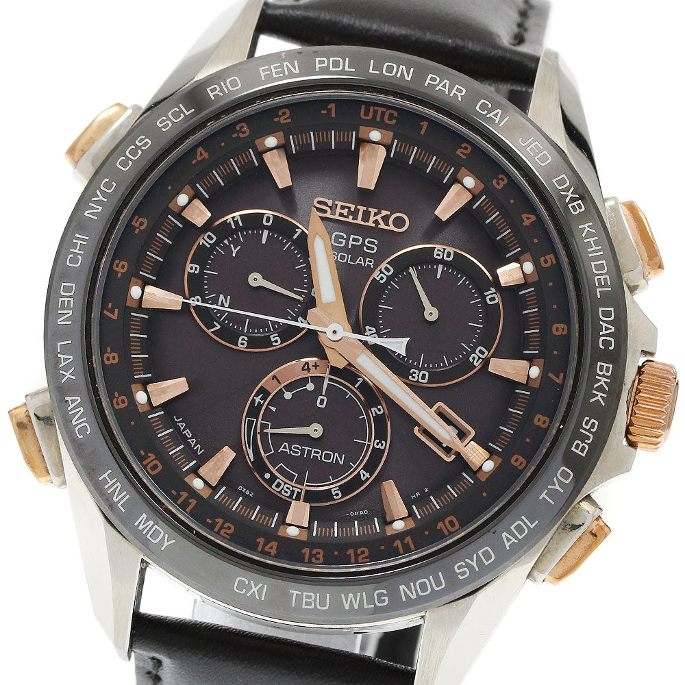 SEIKO Astron SBXB025/8X82-0AB0-1 GPS Solar Powered Radio Men's Watch_946766
