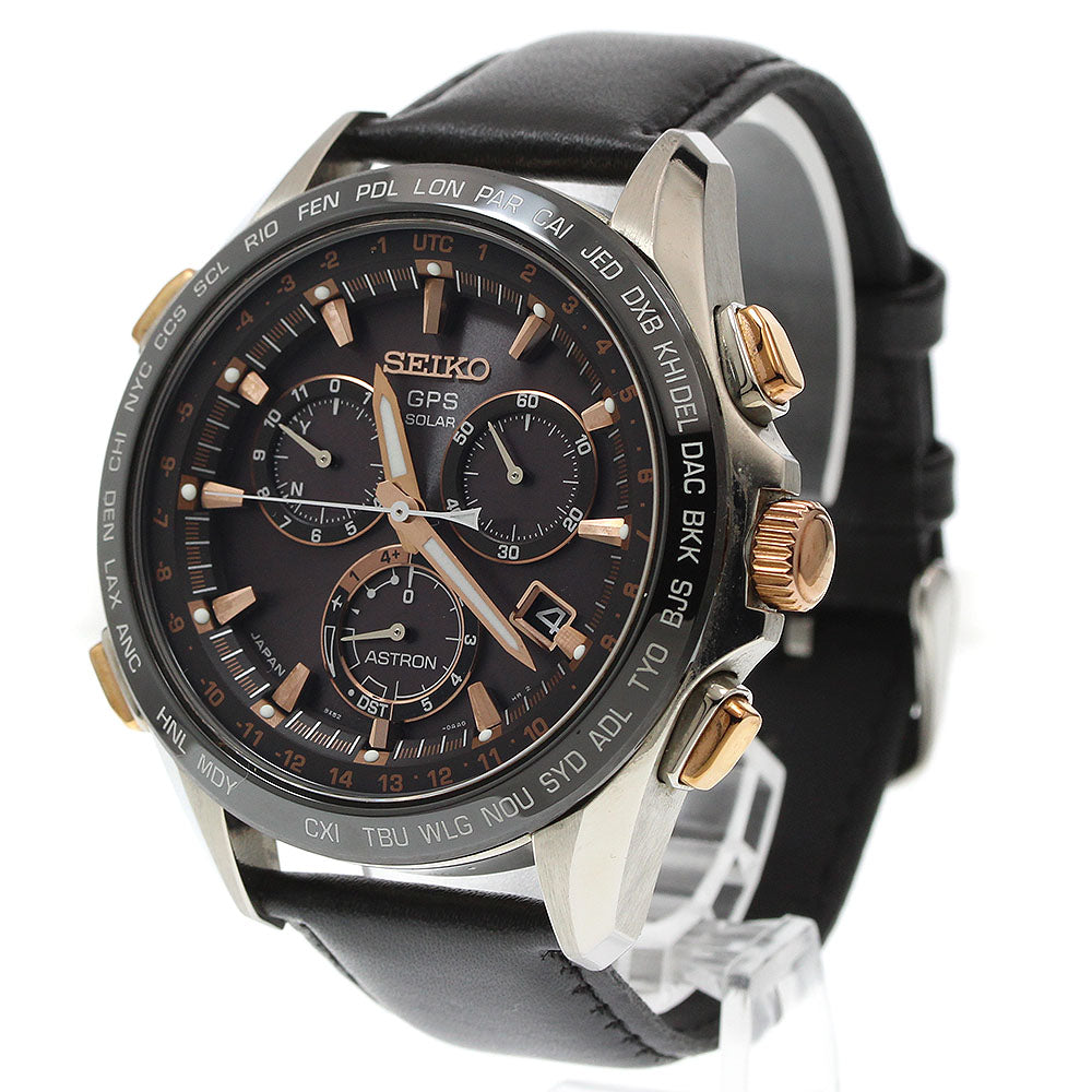 SEIKO Astron SBXB025/8X82-0AB0-1 GPS Solar Powered Radio Men's Watch_946766