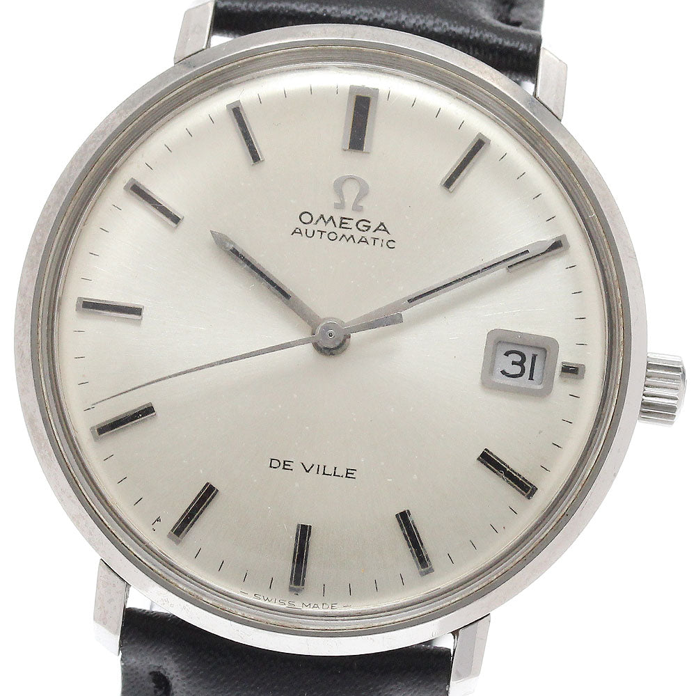 OMEGA De Ville 166.033 Date Silver Dial Automatic Men's Watch_946771