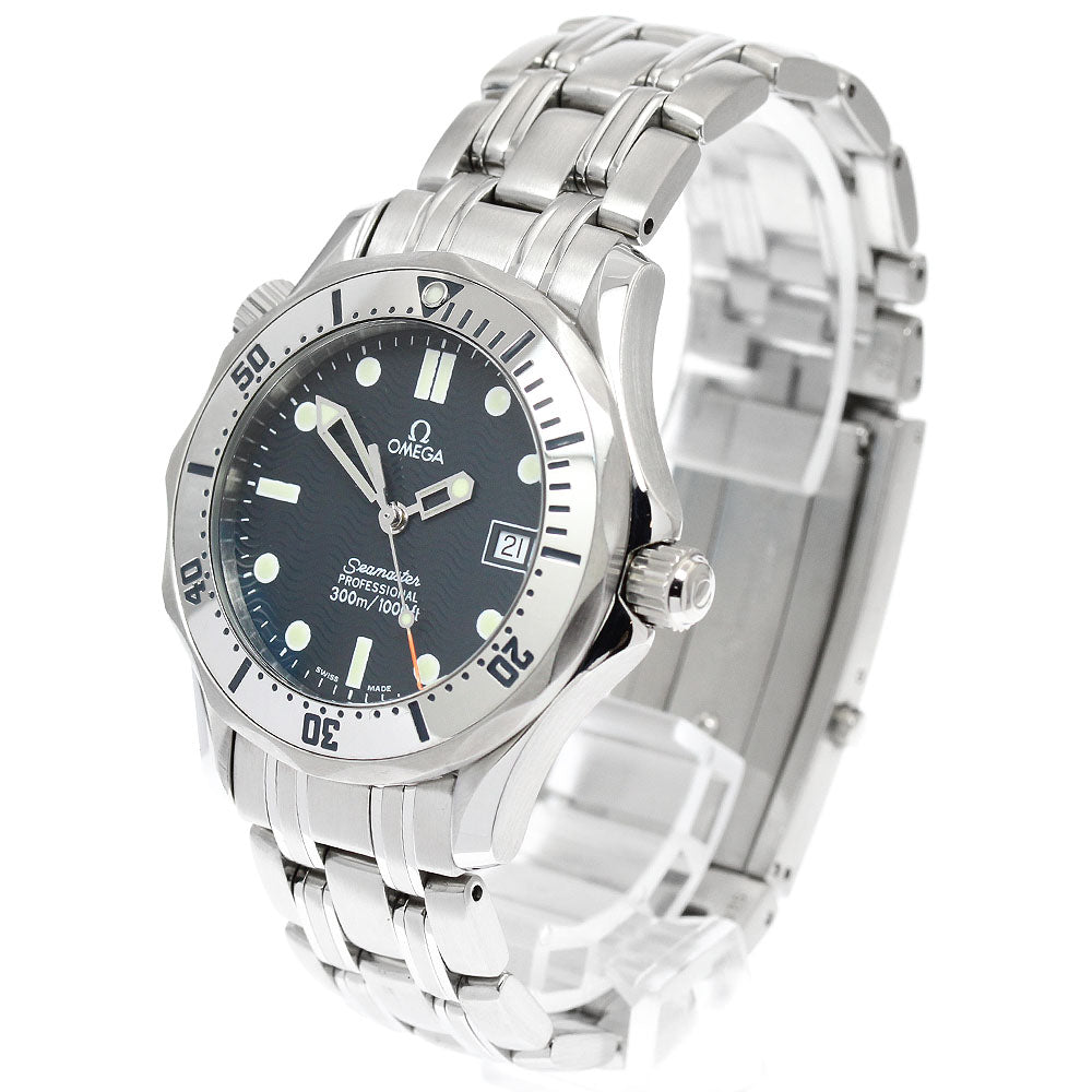 OMEGA Seamaster300 2562.80 Date Navy Dial Quartz Boy's Watch_946807
