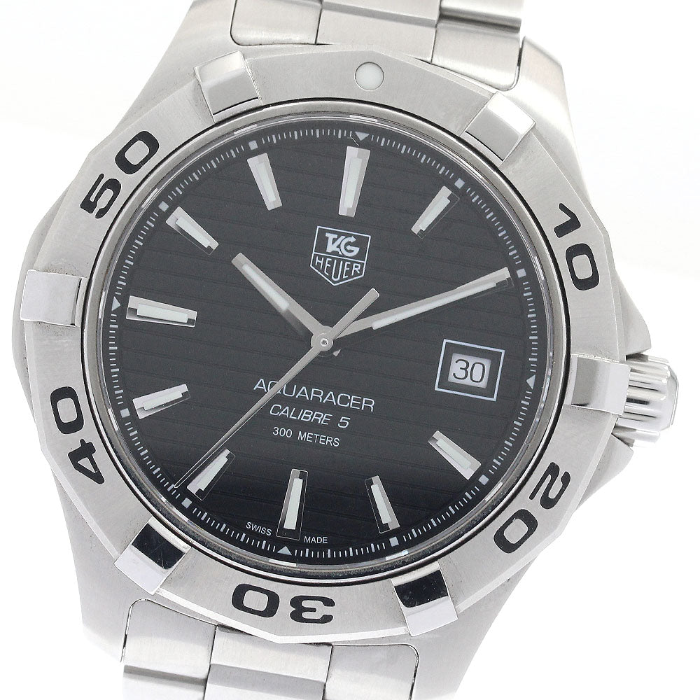 TAG HEUER Aquaracer WAP2010-0 Date black Dial Automatic Men's Watch_946818