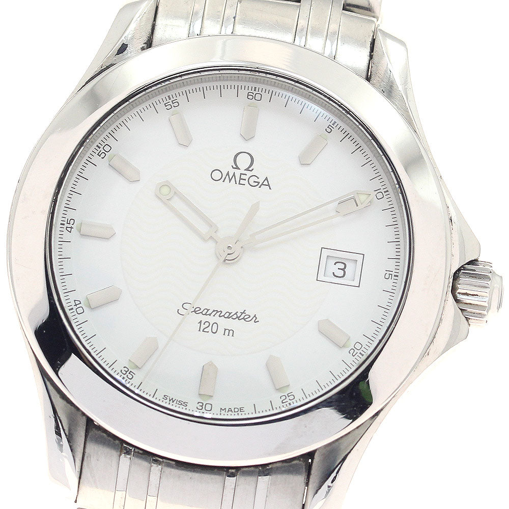 OMEGA Seamaster120 2511.21 Date white Dial Quartz Men's Watch_946843