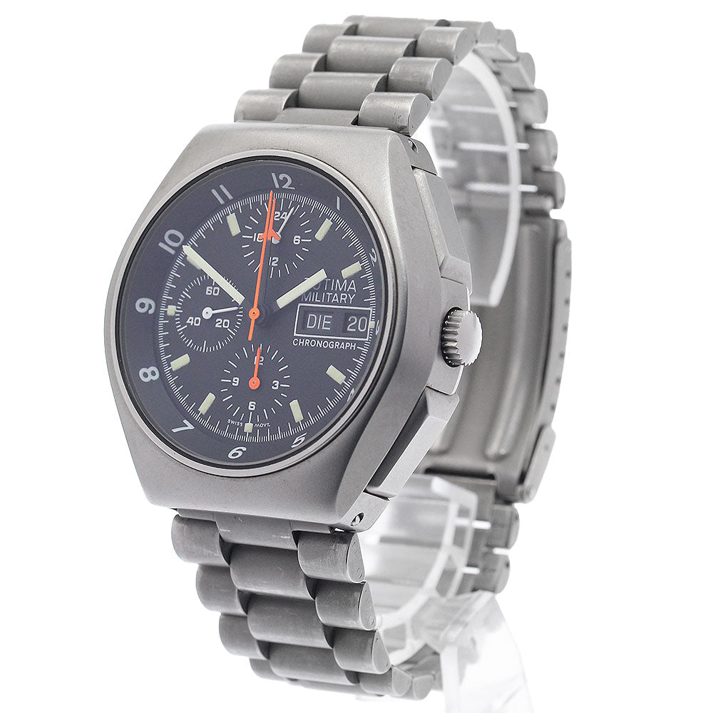 TUTIMA military chronograph Day date black Dial Automatic Men's Watch_946878