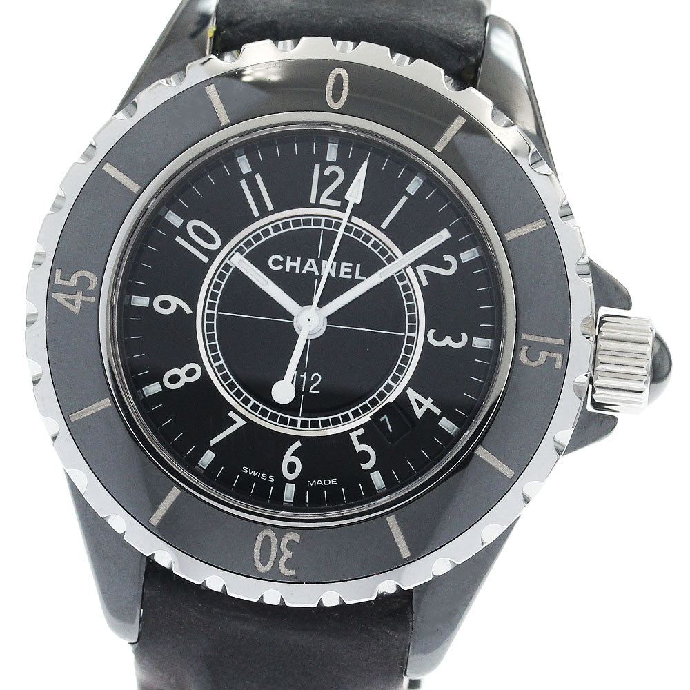 CHANEL J12 H0680 Black ceramic date black Dial Quartz Ladies Watch_946907