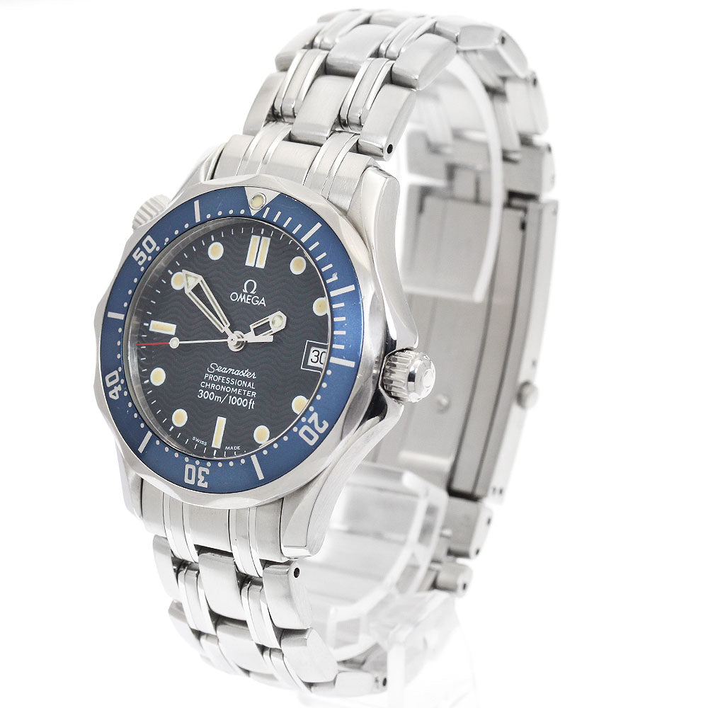 OMEGA Seamaster300 2551.80 Date Navy Dial Automatic Boy's Watch_946922