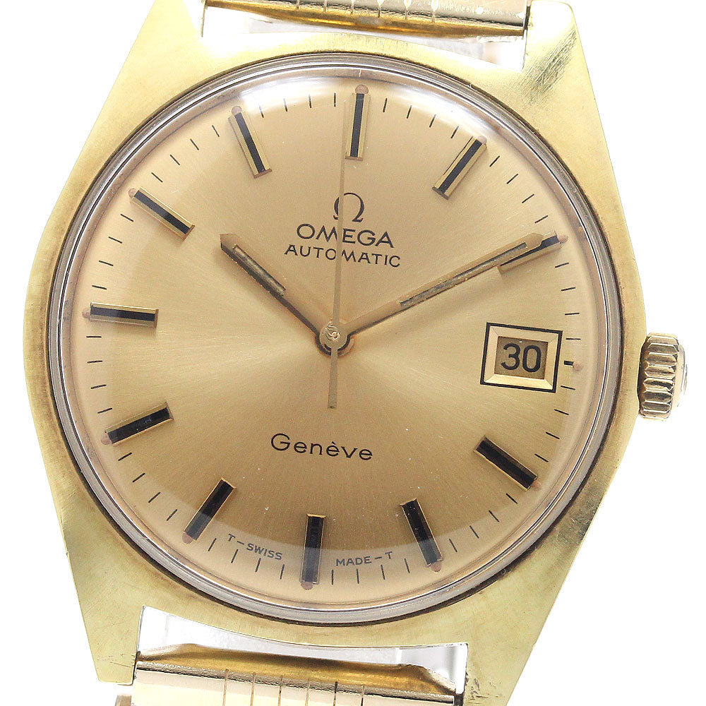 OMEGA Geneve 166.041 cal.565 Date Gold Dial Automatic Men's Watch_946935
