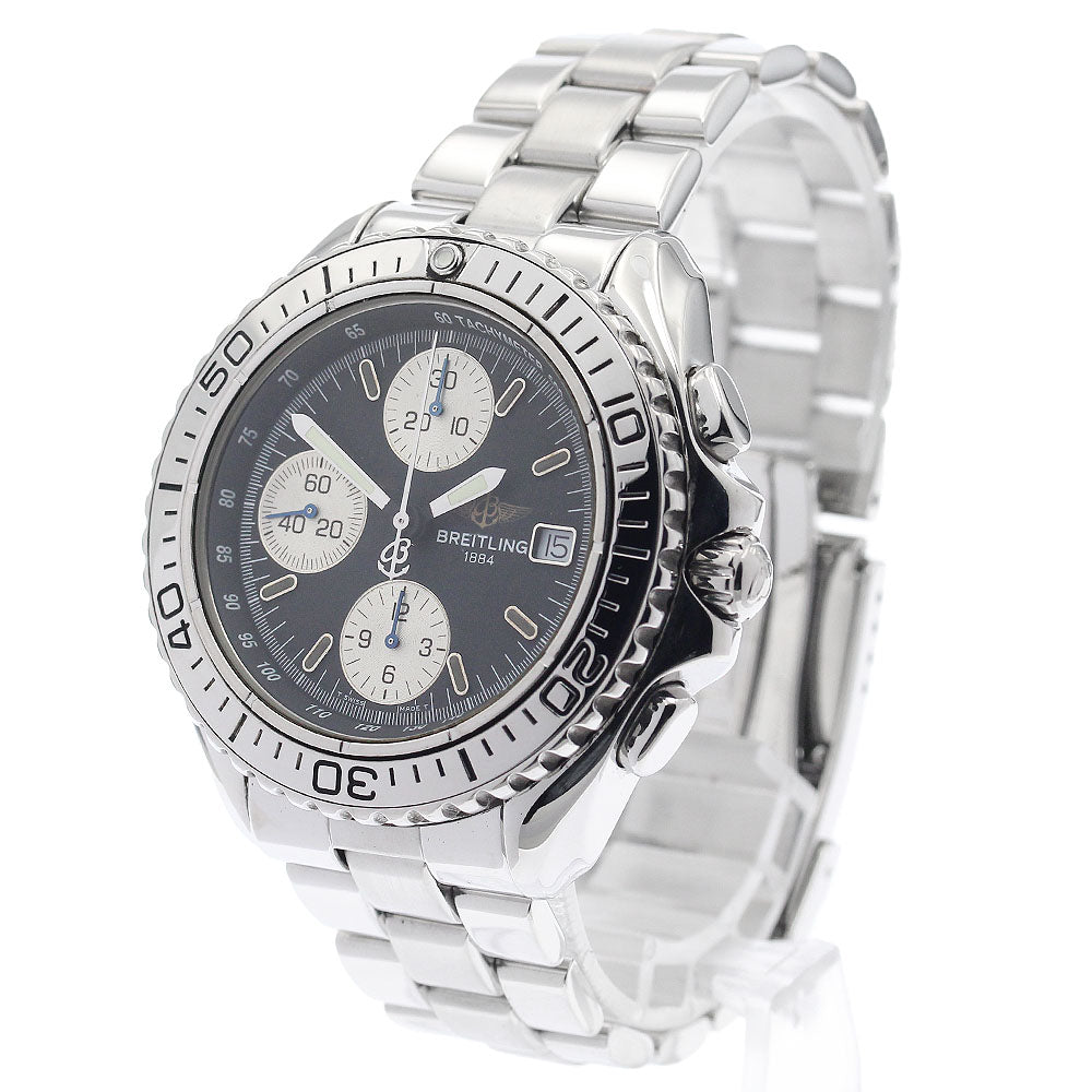 BREITLING Chrono Shark A13051 Date Black Dial Automatic Men's Watch_946962