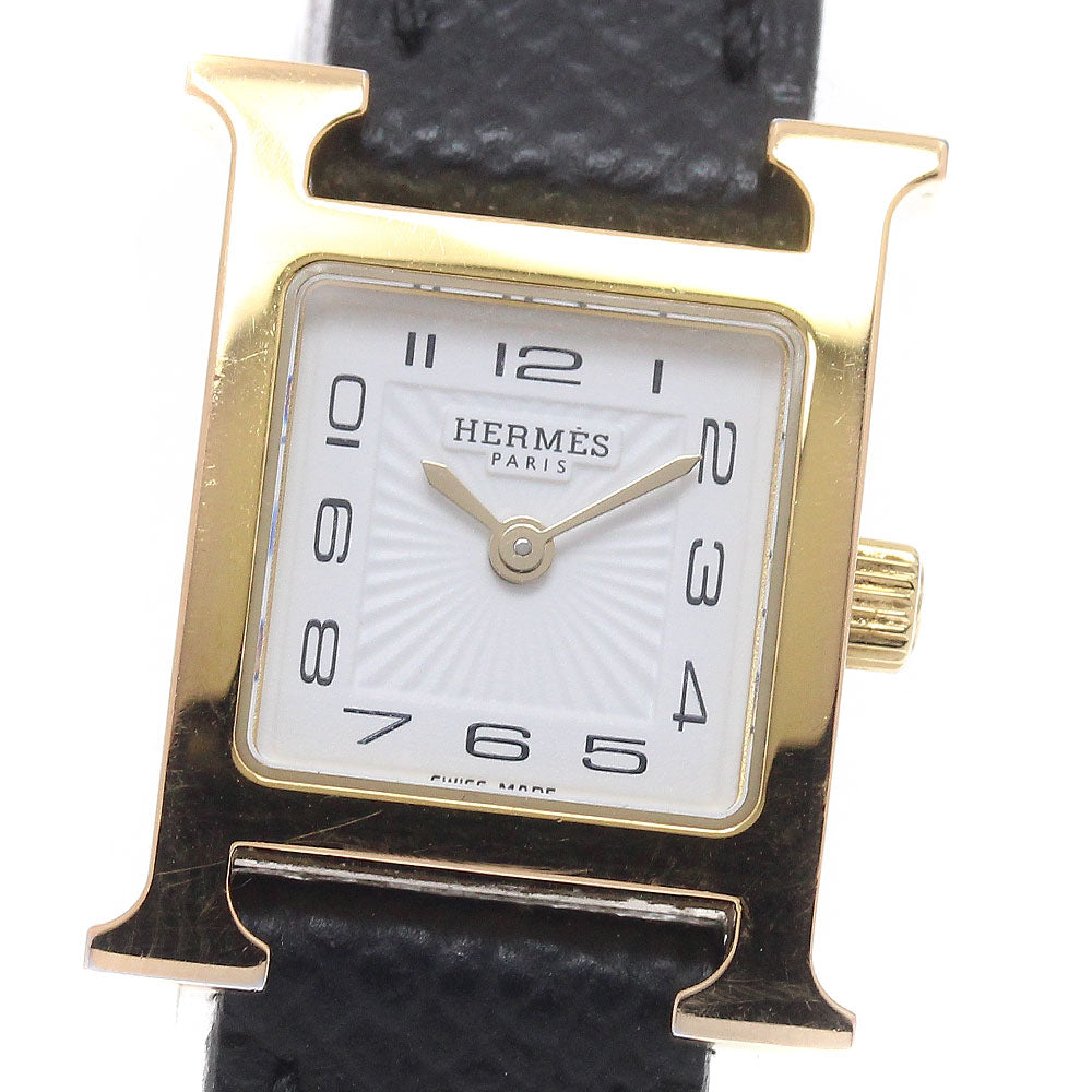 HERMES H watch mini HH1.101 White Dial Quartz Ladies Watch_946970