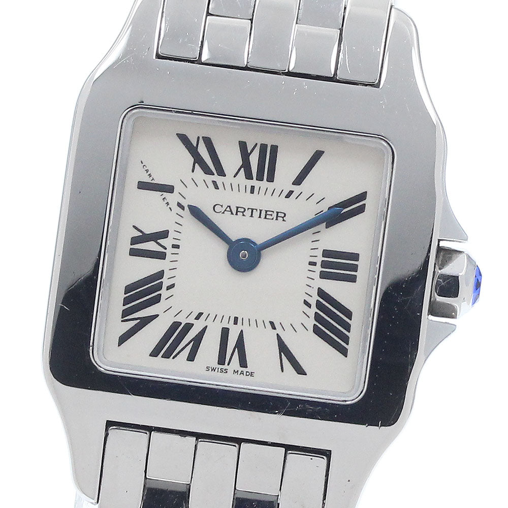 CARTIER Santos de Moiselle SM W25064Z5 beige Dial Quartz Ladies Watch_946972