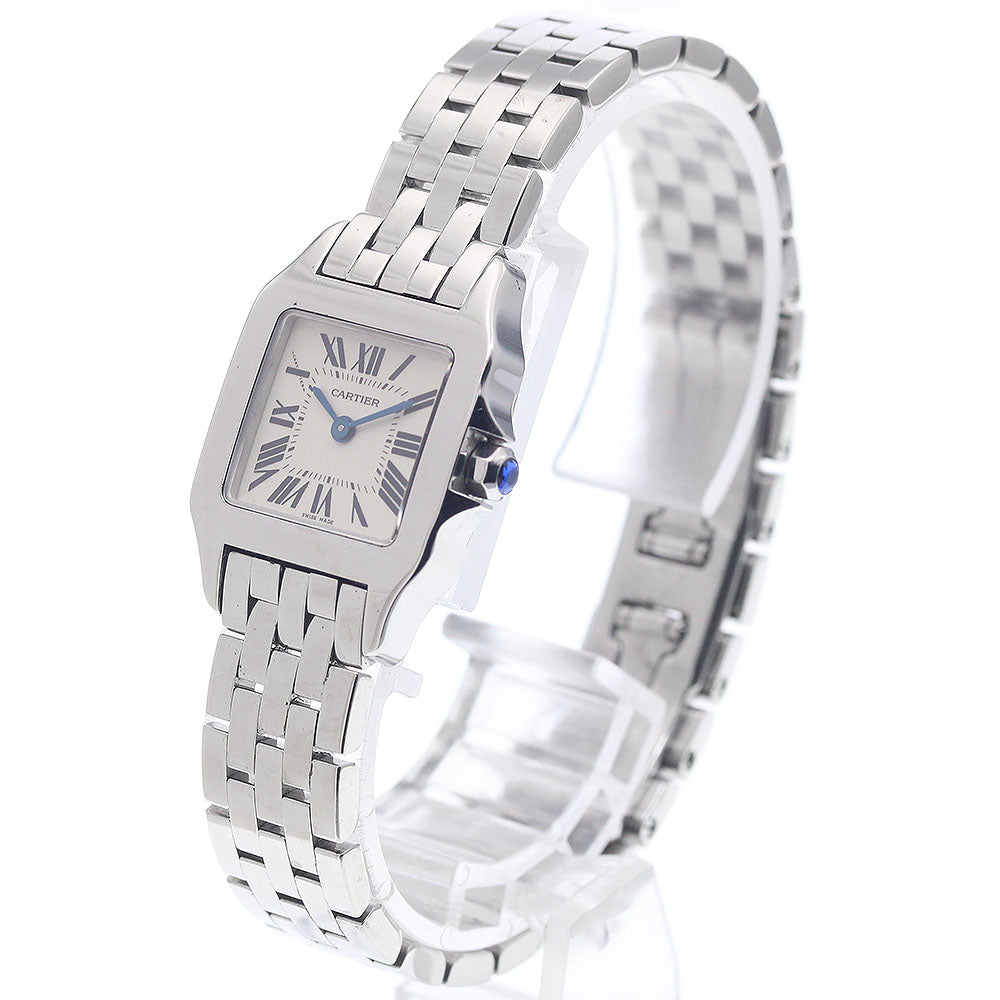 CARTIER Santos de Moiselle SM W25064Z5 beige Dial Quartz Ladies Watch_946972