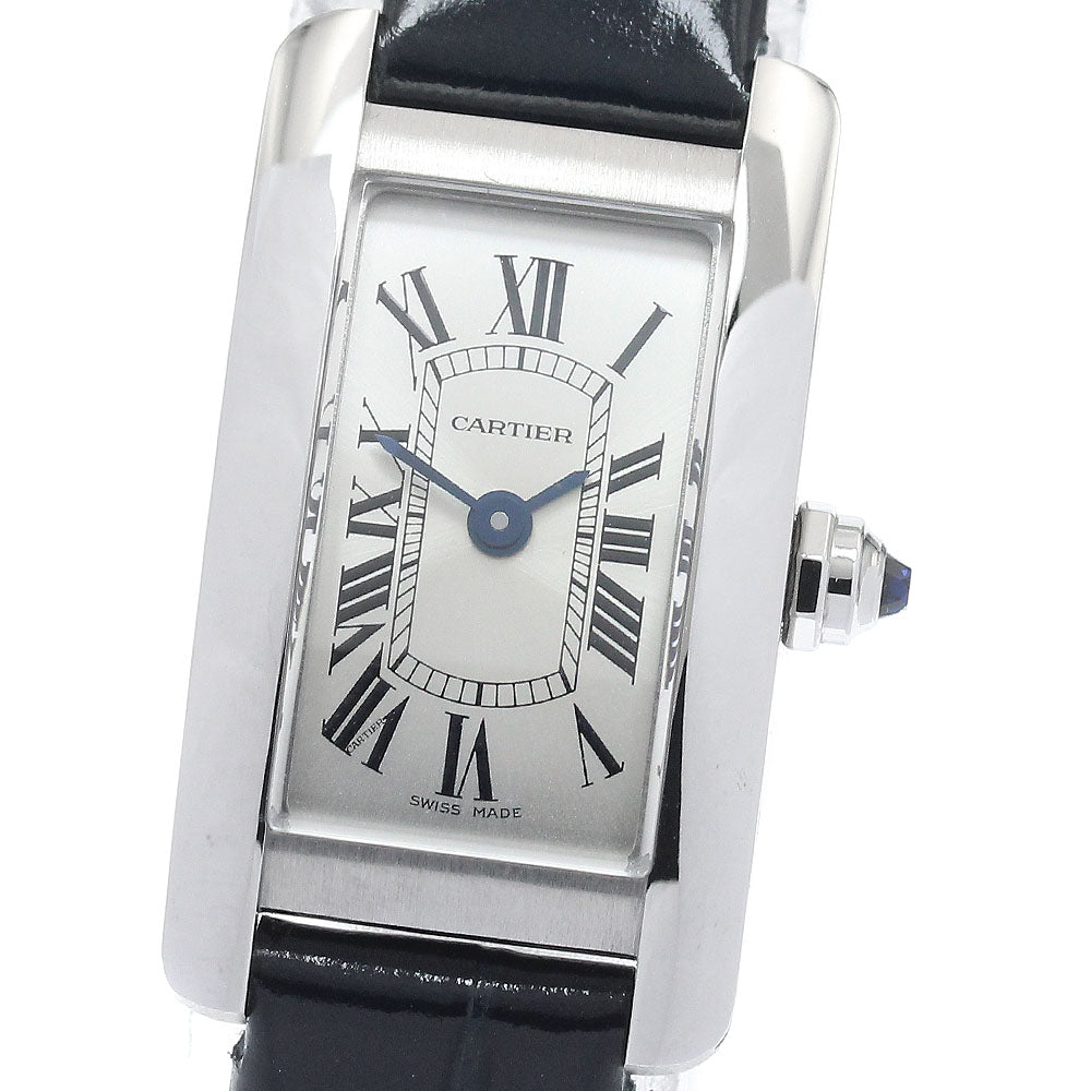 CARTIER Tank American mini WSTA0032 Silver Dial Quartz Ladies Watch_946976