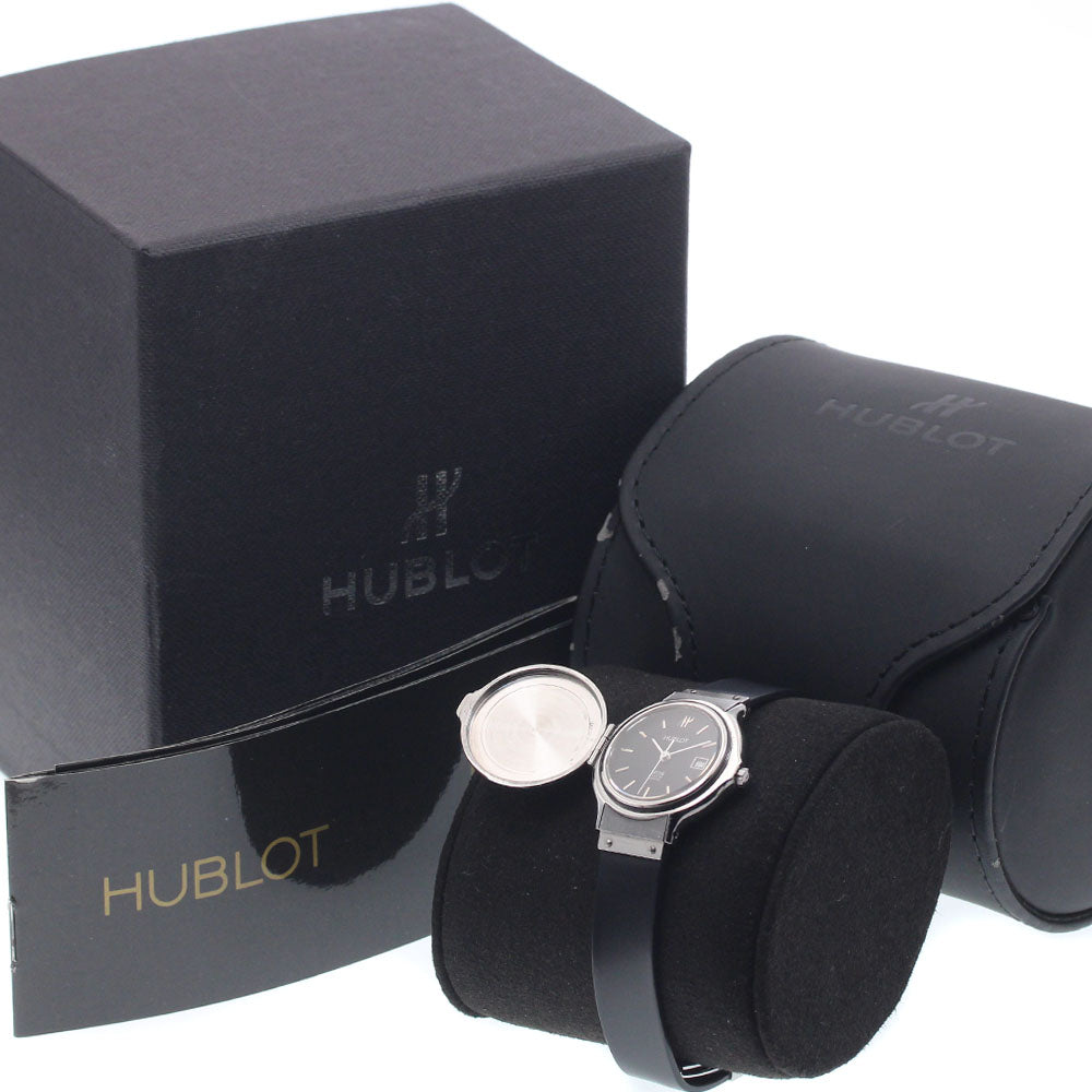 HUBLOT MDM Classic 139.11.1 Hunter Case Date Black Dial Quartz Ladies _946978