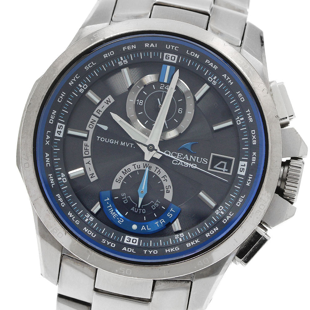 CASIO Oceanus OCW-T1000-1AJF Date Solar Powered Radio Men's Watch_946986