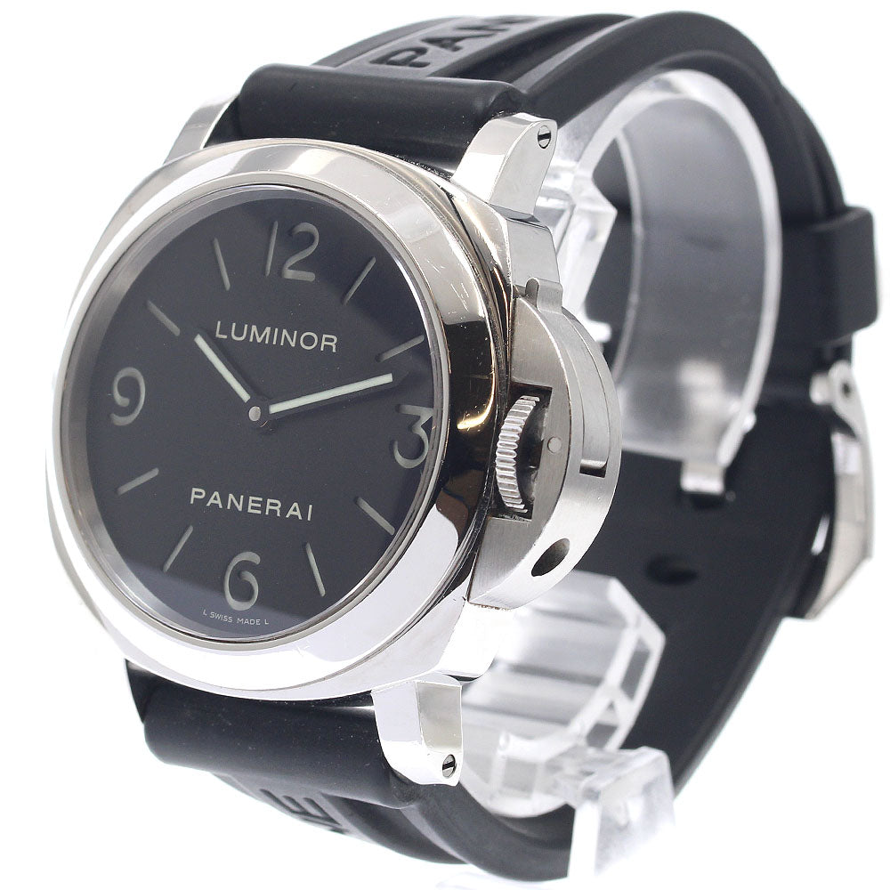 PANERAI Luminor Base 44MM PAM00112 Black Dial Hand Winding Men's Watch_946996