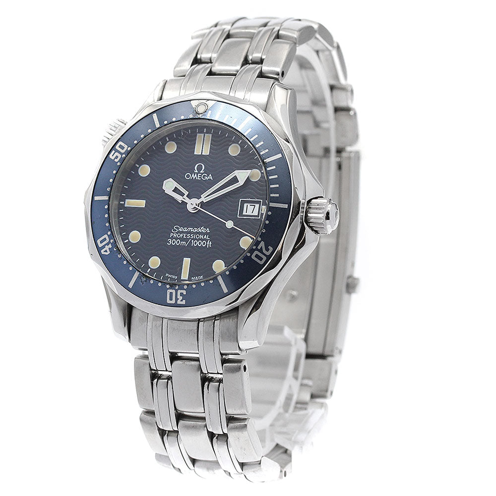 OMEGA Seamaster300 2561.80 Date Navy Dial Quartz Boy's Watch_947002