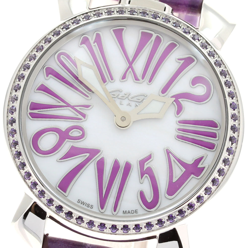 GaGa MILANO Manuale35MM 6025.01 White shell Dial Quartz Ladies Watch_947018