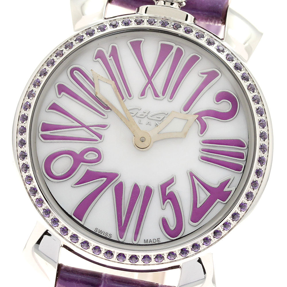 GaGa MILANO Manuale35MM 6025.01 White shell Dial Quartz Ladies Watch_947034