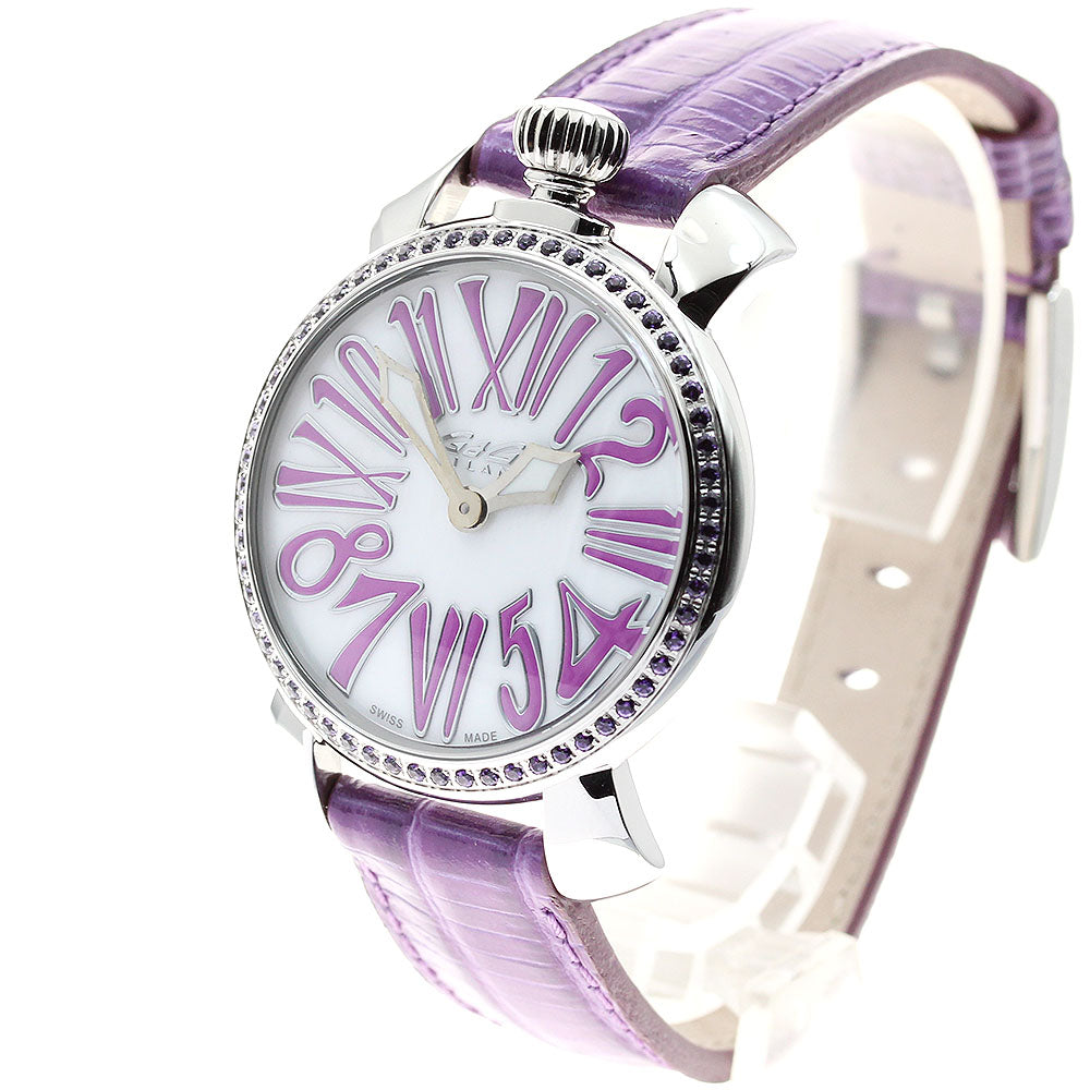 GaGa MILANO Manuale35MM 6025.01 White shell Dial Quartz Ladies Watch_947034