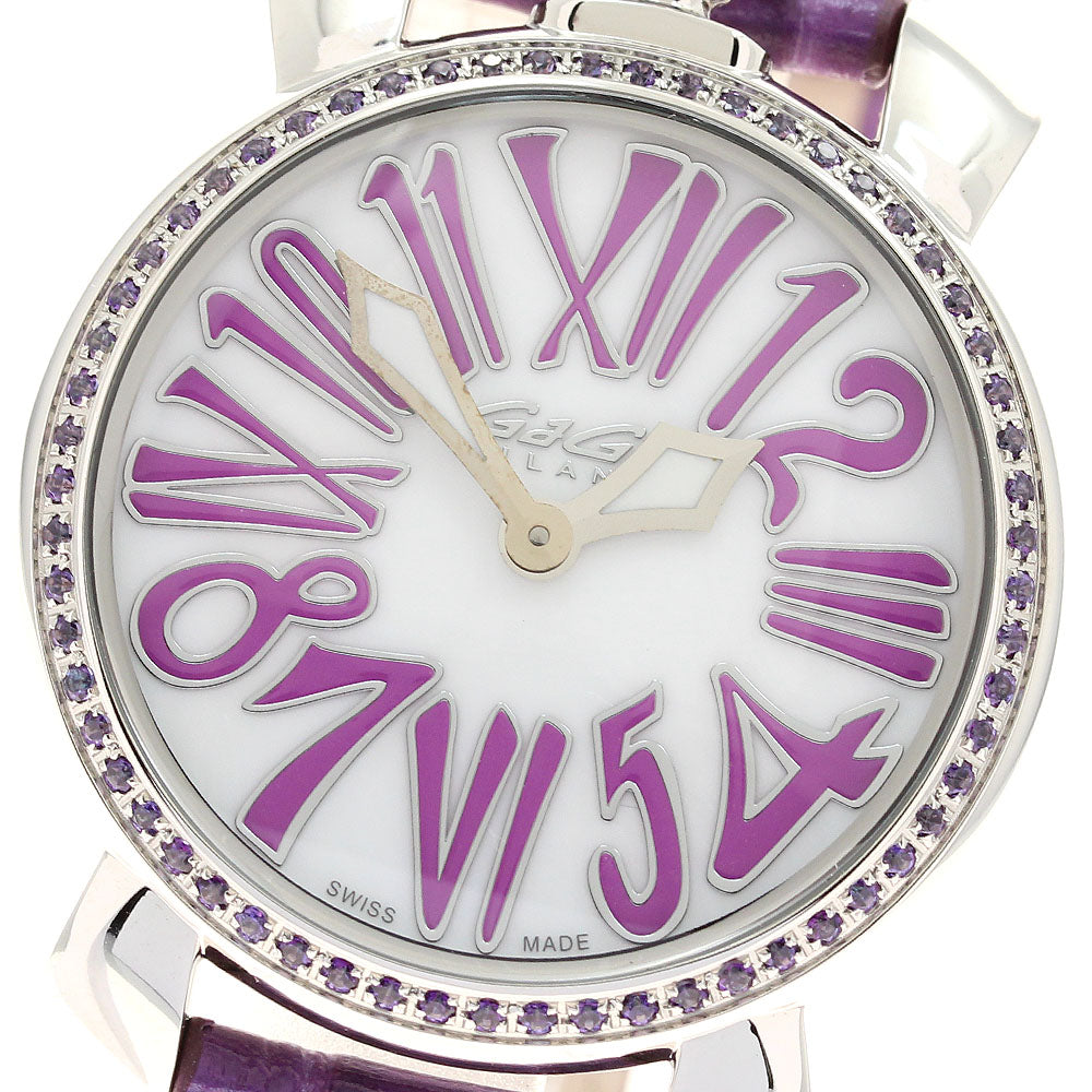 GaGa MILANO Manuale35MM 6025.01 White shell Dial Quartz Ladies Watch_947039