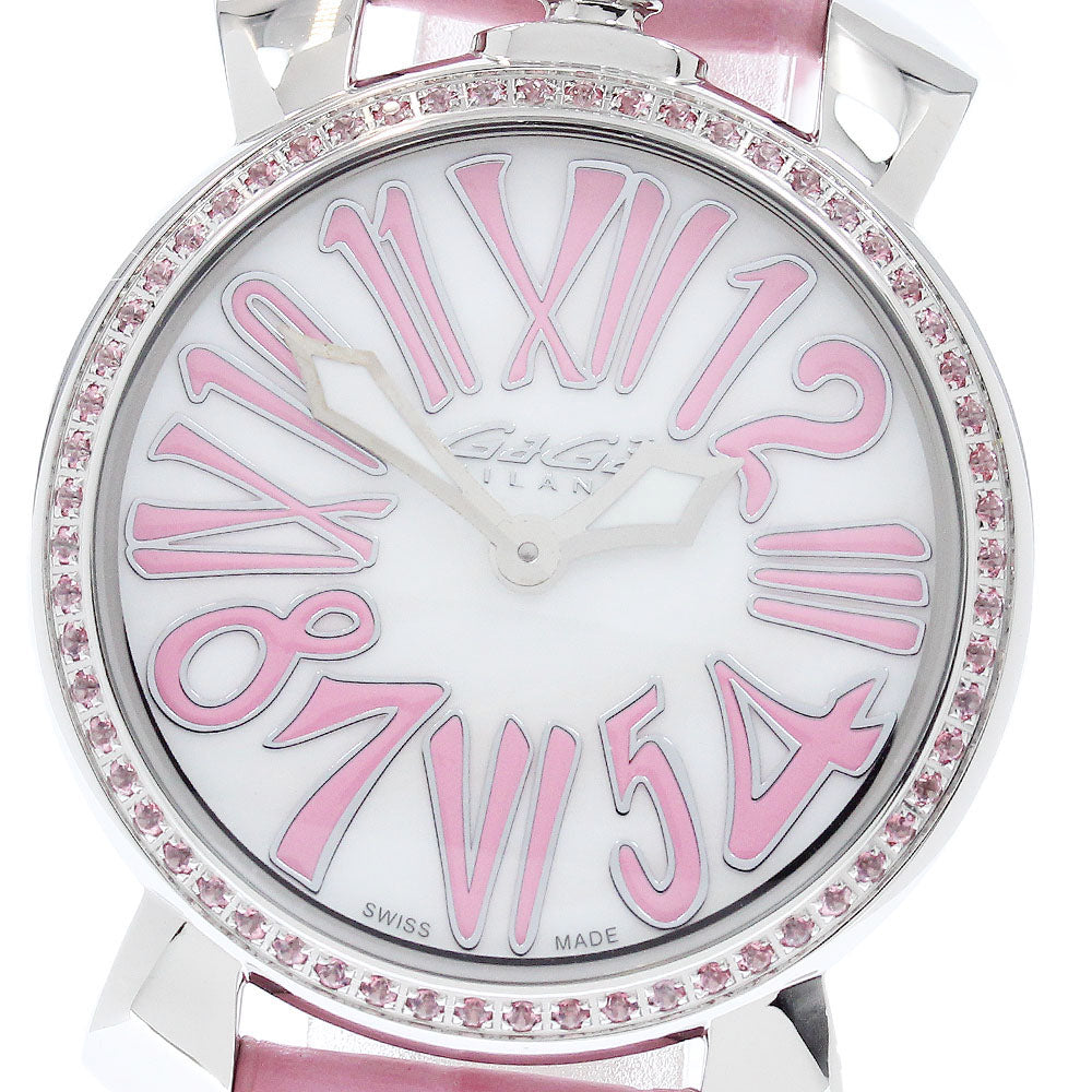 GaGa MILANO Manuale35MM 6025.02 White shell Dial Quartz Ladies Watch_947044