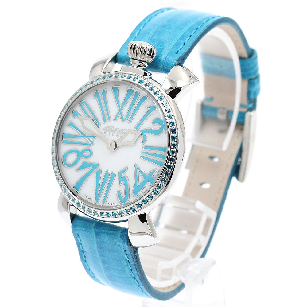 GaGa MILANO Manuale35MM 6025.03 White shell Dial Quartz Ladies Watch_947045