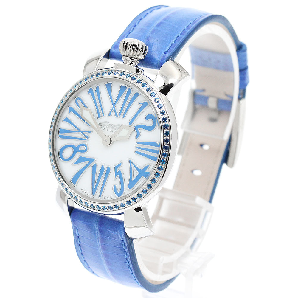 GaGa MILANO Manuale35MM 6025.04 White shell Dial Quartz Ladies Watch_947053
