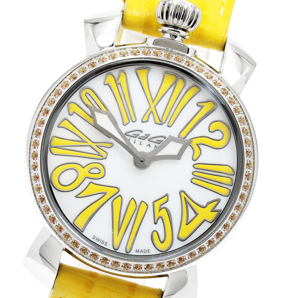 GaGa MILANO Manuale35MM 6025.06 White shell Dial Quartz Ladies Watch_947068