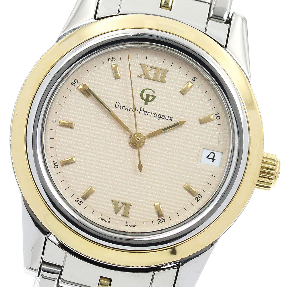 GIRARD PERREGAUX Gold Plated90 1100 YG bezel date Automatic Men's Watch_947083