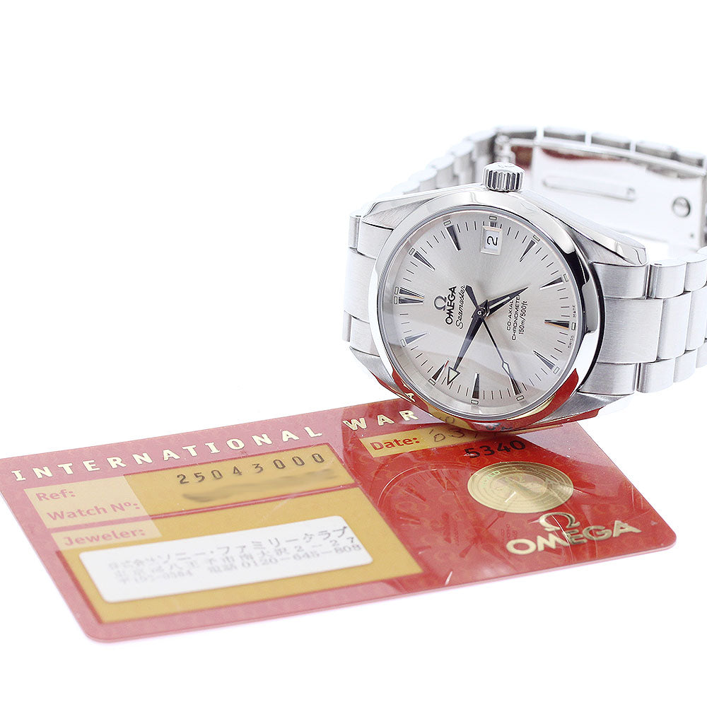 OMEGA Seamaster Aqua Terra 2504.30 Date Silver Dial Automatic Boy's Watch_947094