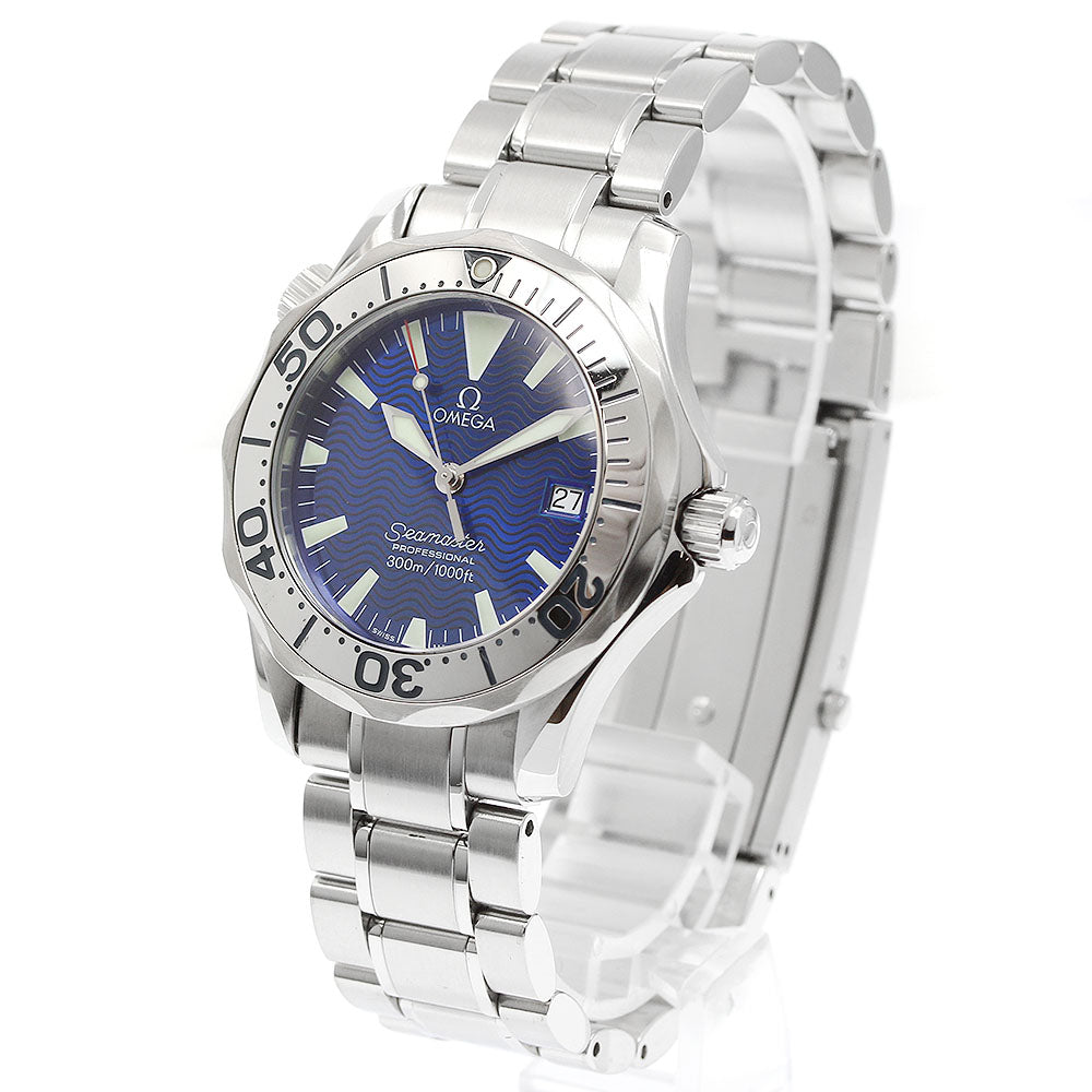 OMEGA Seamaster300 2263.80 Date blue Dial Quartz Boy's Watch_947097