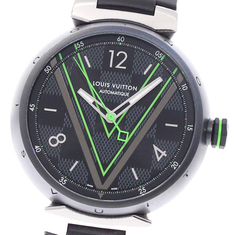 LOUIS VUITTON Tambour QA131 black Dial Automatic Men's Watch_947099
