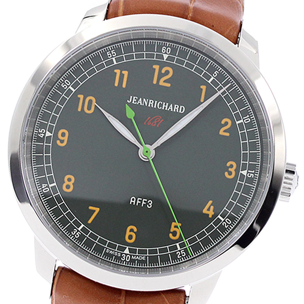 JEANRICHARD 1681 Rondo AFF3 60300-11-A11-AAP khaki Dial Automatic Men's Watch_947103