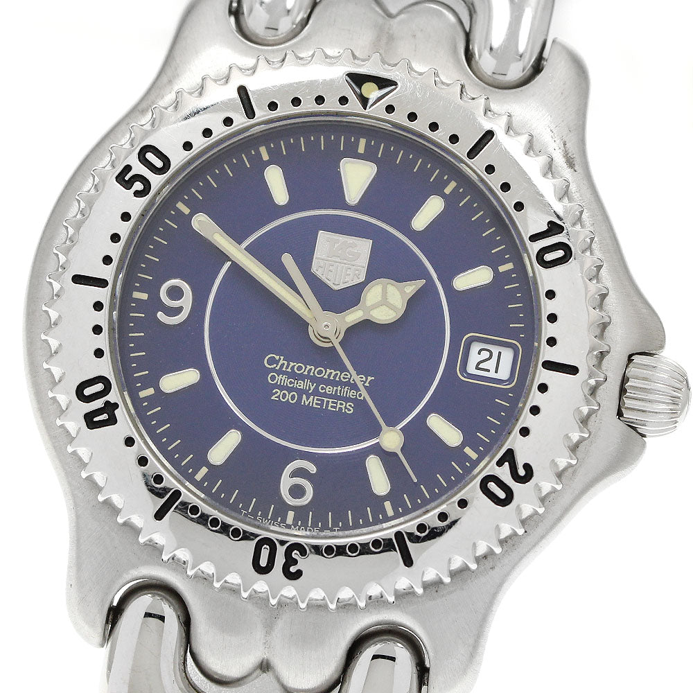 TAG HEUER S/el WG5114-P0 Date Navy Dial Automatic Men's Watch_947108