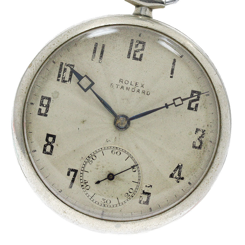 ROLEX small second vintage Silver Dial Hand Winding Men's Pocket watch_947118