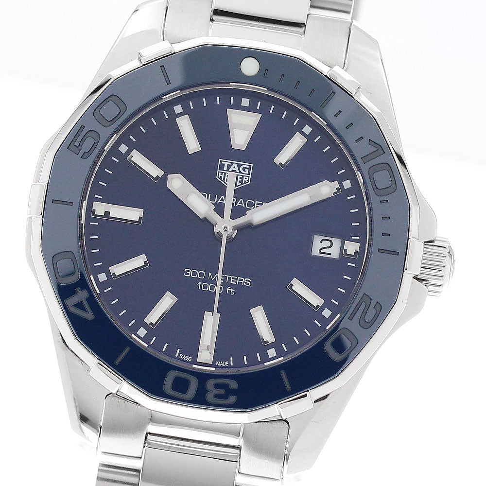 TAG HEUER Aqua racer WAY131S Date Blue shell Dial Quartz Ladies Watch_947120