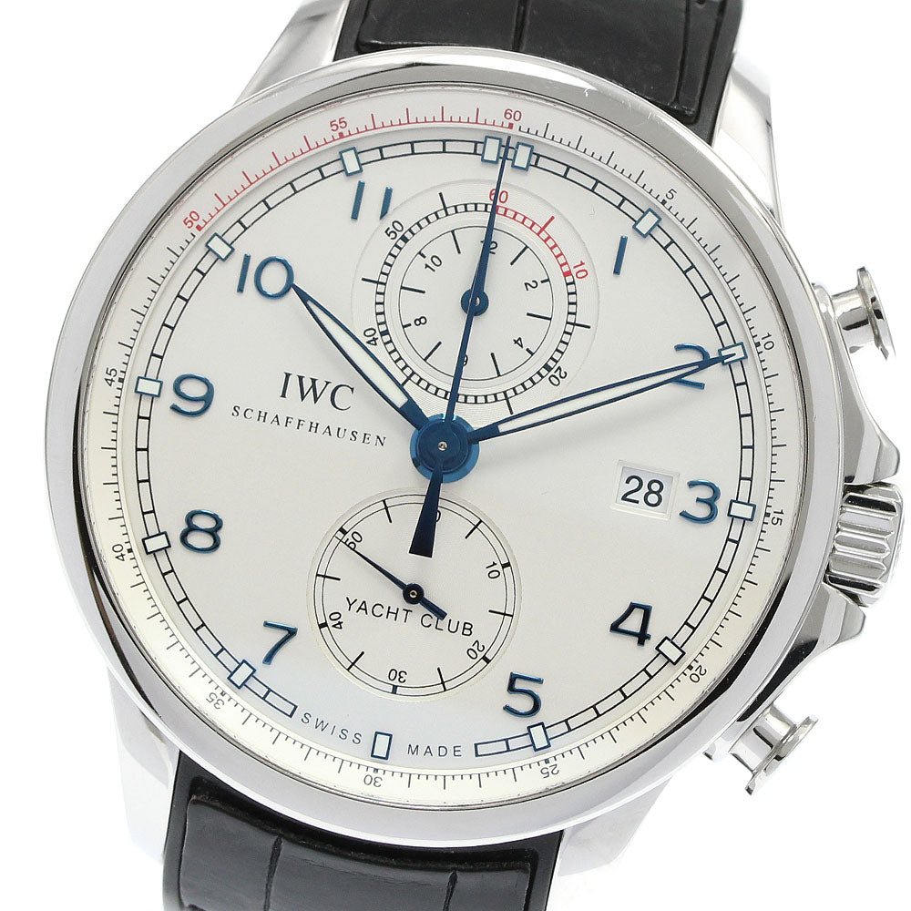 IWC SCHAFFHAUSEN Portugese Yacht Club IW390216 Ocean Racer Chronograph Silver Dial Automatic Men's Watch_947141