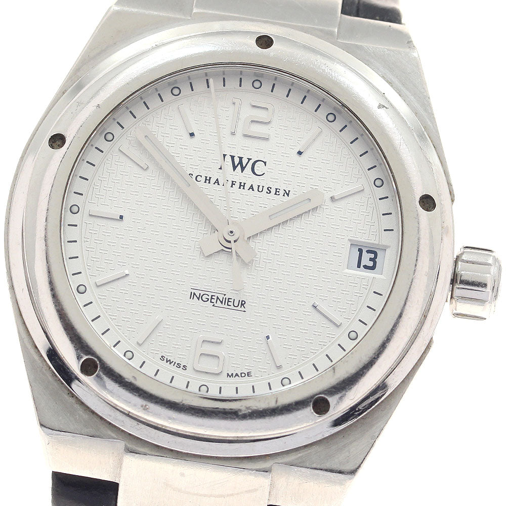 IWC SCHAFFHAUSEN Ingenieur IW451502 Date Silver Dial Automatic Boy's Watch_947213