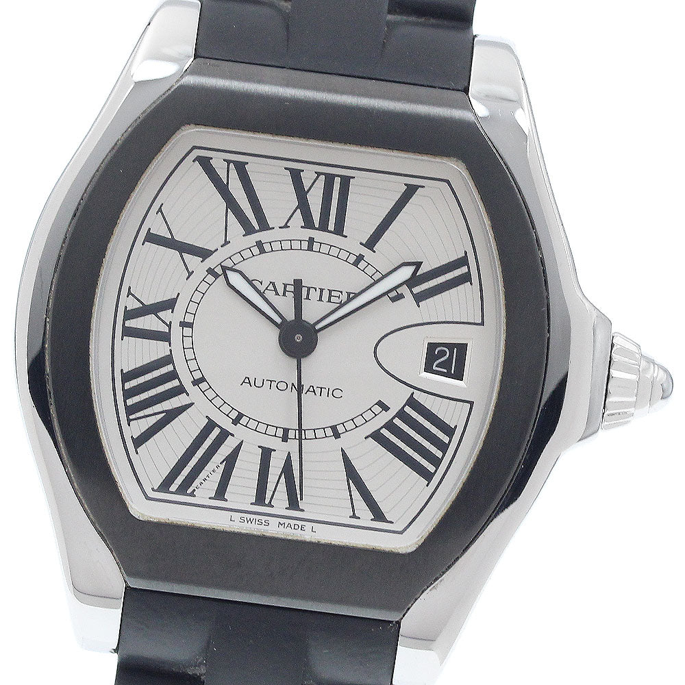 CARTIER Roadster S LM W6206018 Date Silver Dial Automatic Men's Watch_947219
