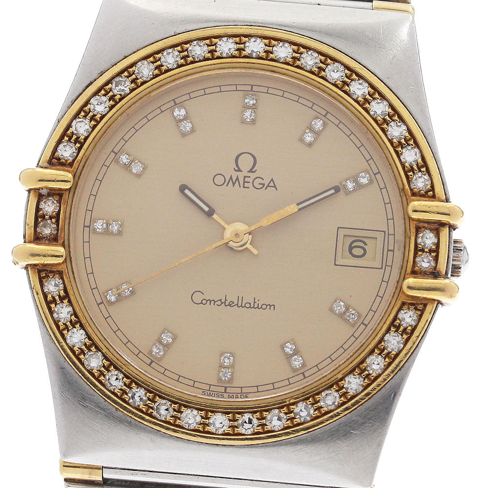 OMEGA Constellation diamond bezel index diamond gold Dial Quartz Men's_947220