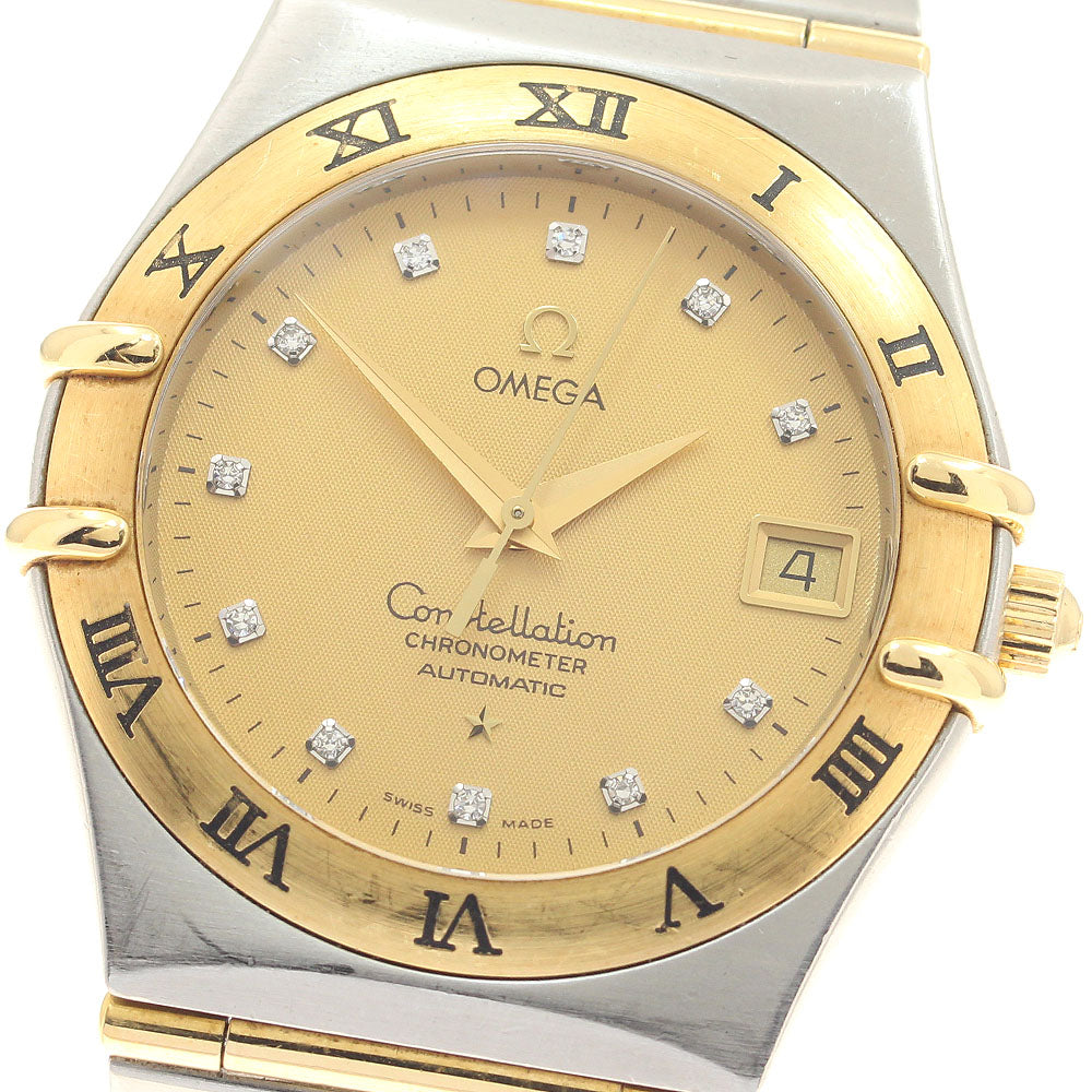 OMEGA Constellation 1202.15 YG2 tone 11P diamond full bar Automatic Men's_947225
