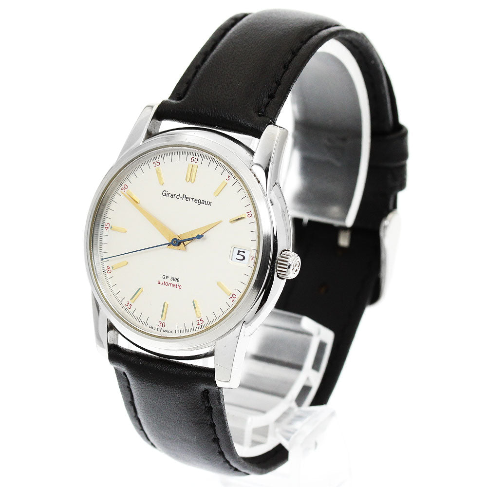 GIRARD PERREGAUX Gold Plated3100 9043 Date Silver Dial Automatic Men's_947228