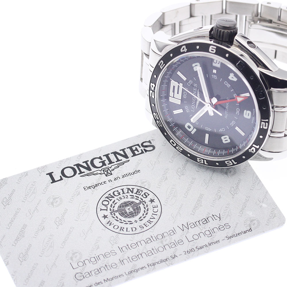 LONGINES Admiral L3.668.4 GMT date black Dial Automatic Men's Watch_947245